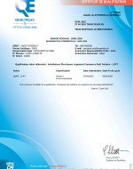 Certificat Qualifelec LCPT 2023